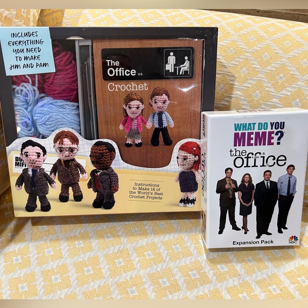The Office Fans! Crochet set and “What do you meme set”